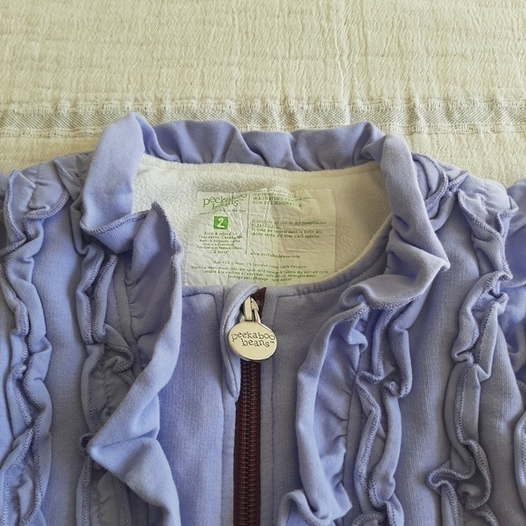 𝅺Peekaboo Beans Frill Seeker Fleece Lined Vest size 2 - Picture 4 of 7